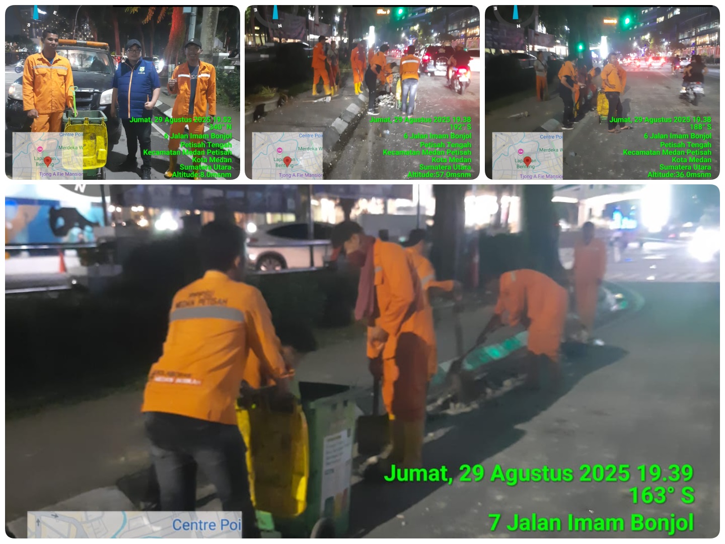 Pembersihan Lokasi Pasca Unjuk Rasa