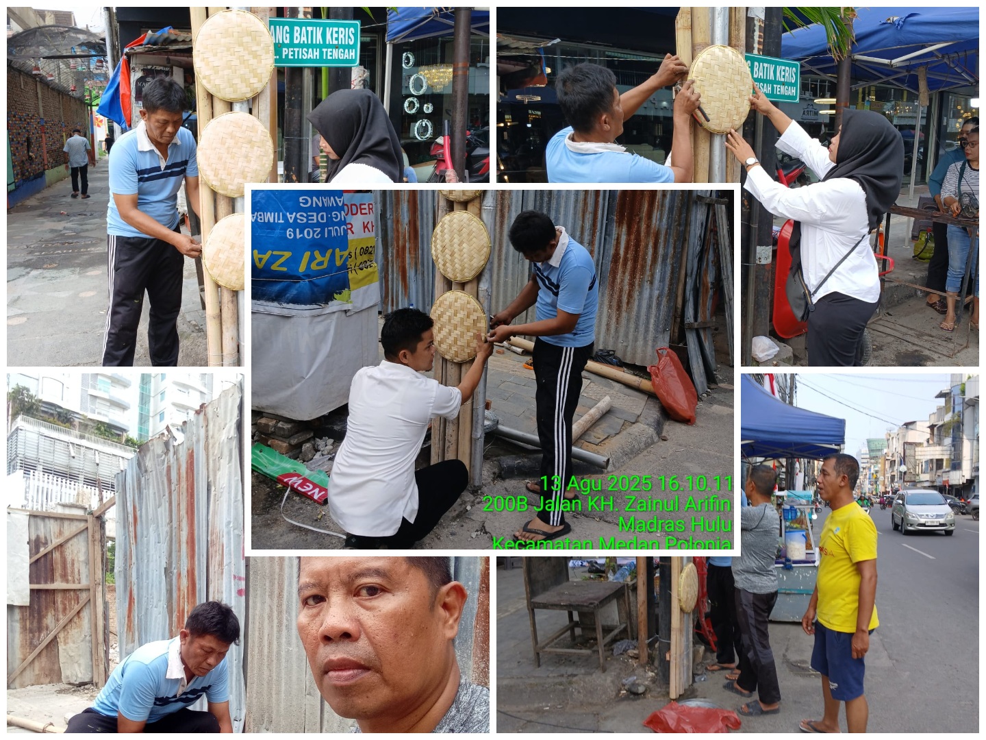 Pembuatan Gapura dalam menyambut HUT RI ke-80